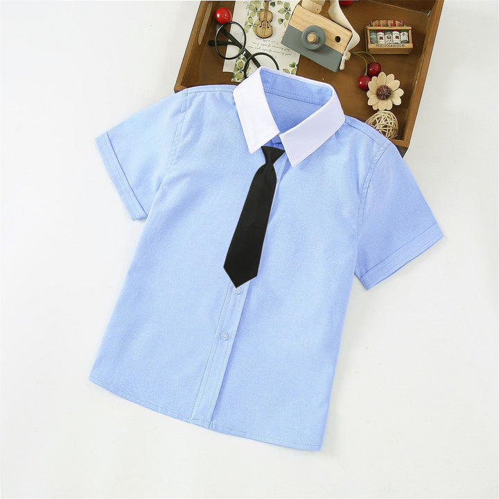 Jungen Elegantes Kurzarmhemd mit Fliege Echo Archiv