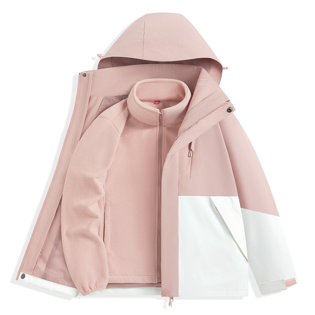 Herren zweilagiger Outdoorparka mit herausnehmbarer Fleece-Innenjacke und Kapuze Echo Archiv