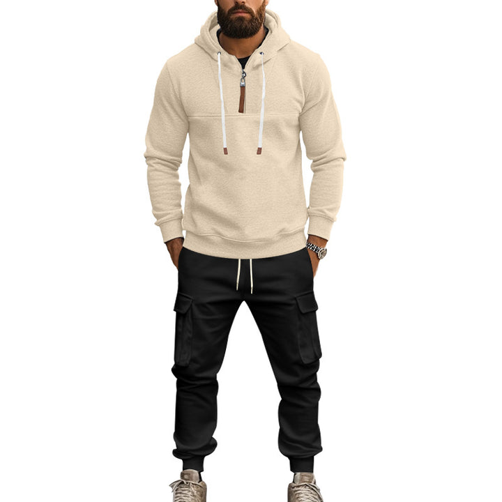 Herren Kapuzensweatshirt mit praktischen Cargo-Jogginghose Echoarchiv