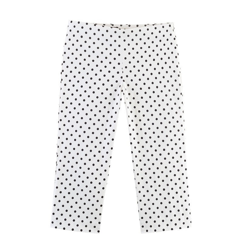 Damen Modische Culotte-Hosen im zeitlosen Punkte-Design Echo Archiv