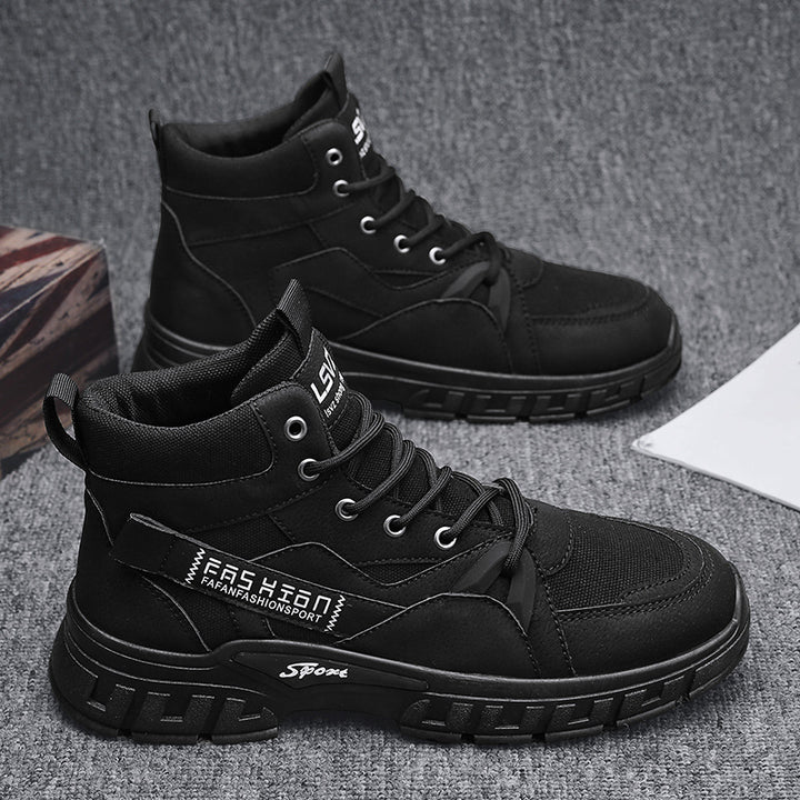Herren robuste hochgeschnittene Utility-Boots mit Cordura-Einsätzen verstärkter Zehenkappe und stoßdämpfender Offroad-Sohle – Tavélo