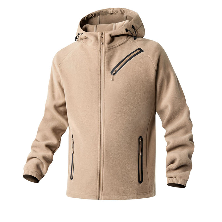 Herren technische Softshell-Fleecejacke mit Kapuze und wasserabweisenden Reißverschlüssen Echo Archiv