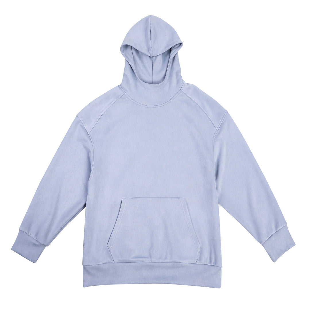 Herren lässiger Hoodie mit hohem Kragen und praktischer Kängurutasche Echoarchiv