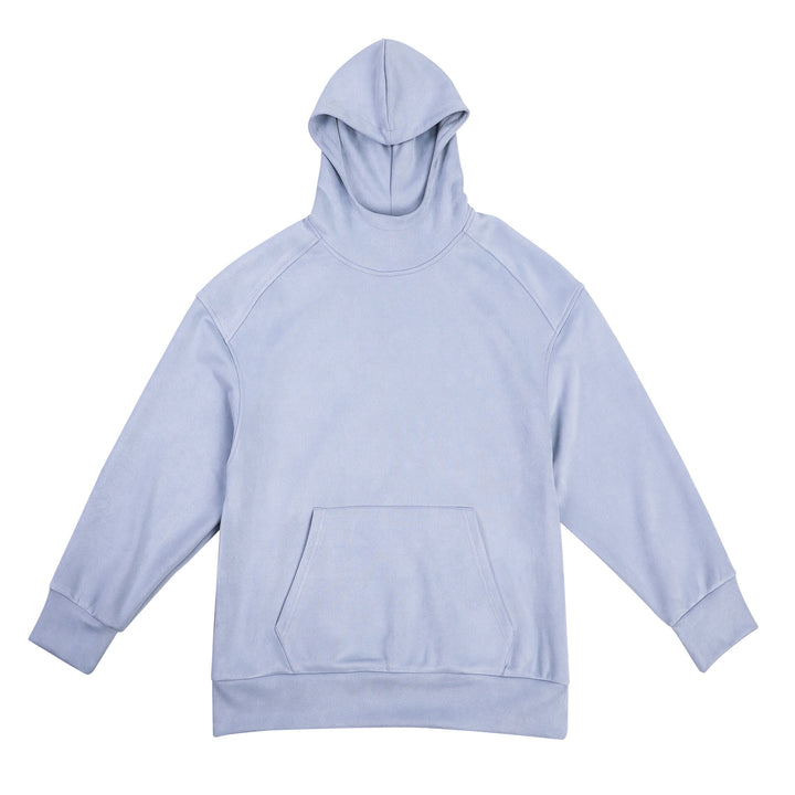 Herren lässiger Hoodie mit hohem Kragen und praktischer Kängurutasche Echoarchiv