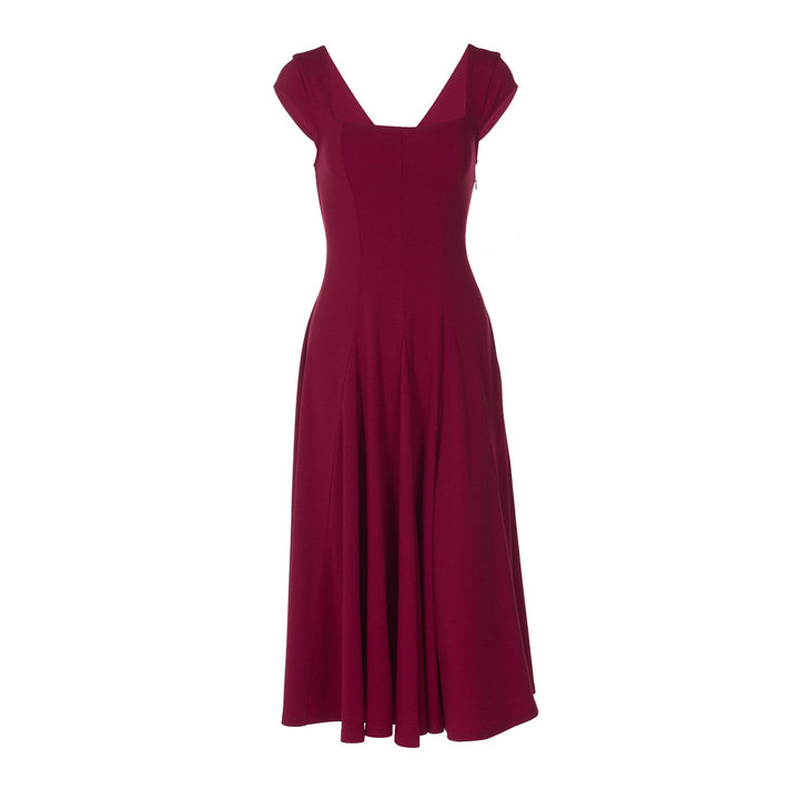 Damen Elegantes Maxikleid mit quadratischem Ausschnitt und fließendem Rock Echo Archiv