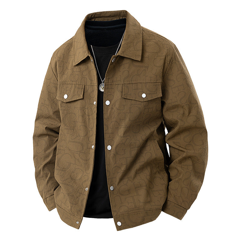 Herren Geprägte Overshirtjacke – Taviero