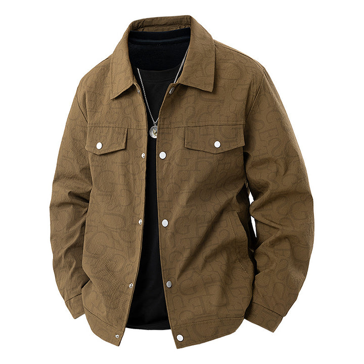 Herren Geprägte Overshirtjacke – Taviero