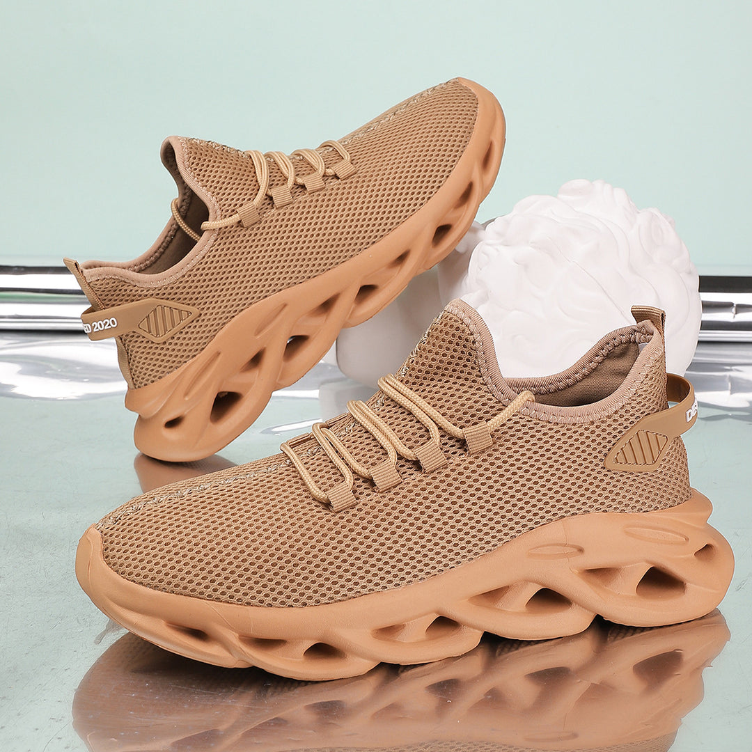 Unisex innovative Mesh‑Runner mit belüfteter Wabenstruktur, skulpturierter Hohlkern‑Plateausohle und sockenähnlichem Schaft – Norré