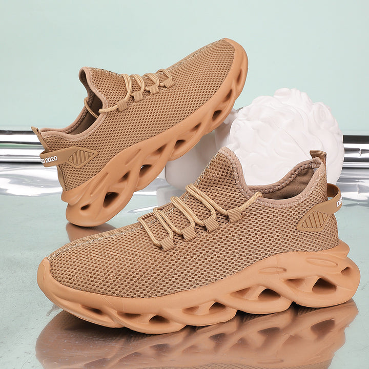 Unisex innovative Mesh‑Runner mit belüfteter Wabenstruktur, skulpturierter Hohlkern‑Plateausohle und sockenähnlichem Schaft – Norré