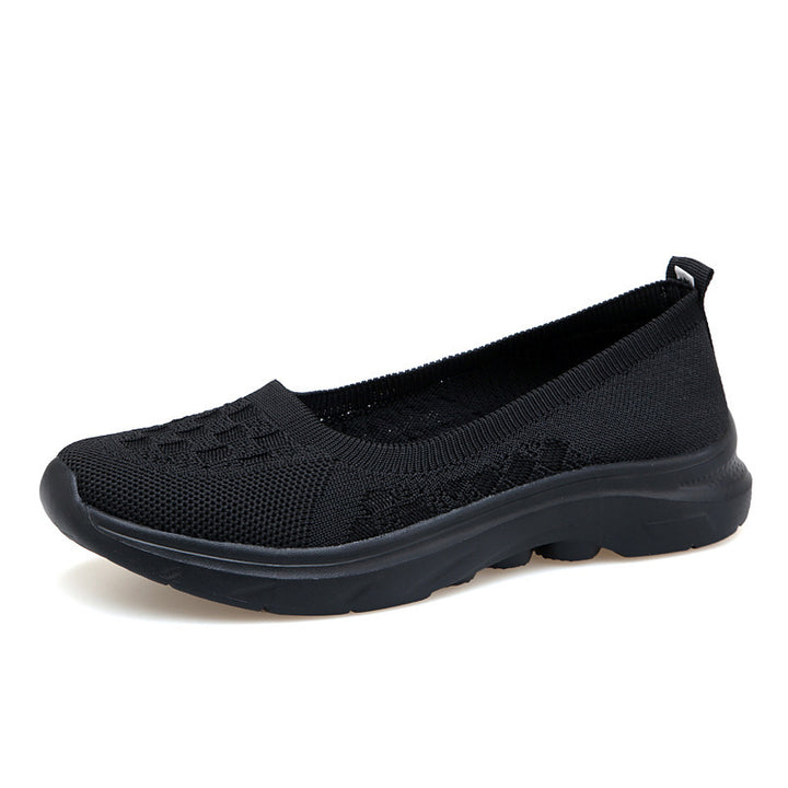 Damen nan Hybrid-Ballerina-Sneaker mit nahtlosem Strickobermaterial, ergonomischem Komfortfußbett und griffiger Laufsohle Echo Archiv