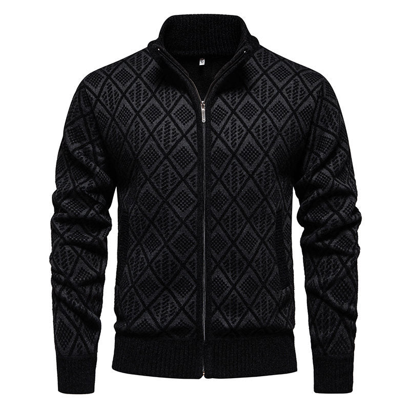 Herren modische Strickjacke mit strukturierter Oberfläche Echoarchiv