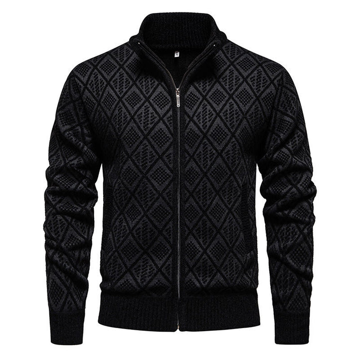 Herren modische Strickjacke mit strukturierter Oberfläche Echoarchiv
