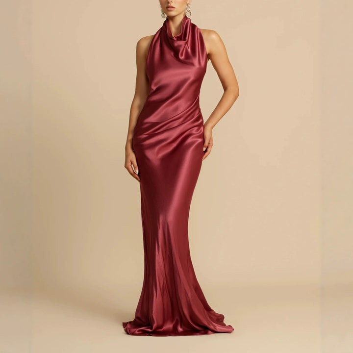 Damen Elegantes Longdress mit schimmerndem Halsbereich Echo Archiv