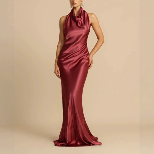 Damen Elegantes Longdress mit schimmerndem Halsbereich Echo Archiv