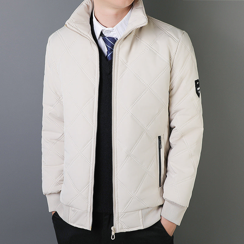 Herren elegante Steppjacke mit modernem Muster Echoarchiv