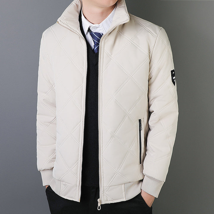 Herren elegante Steppjacke mit modernem Muster Echoarchiv