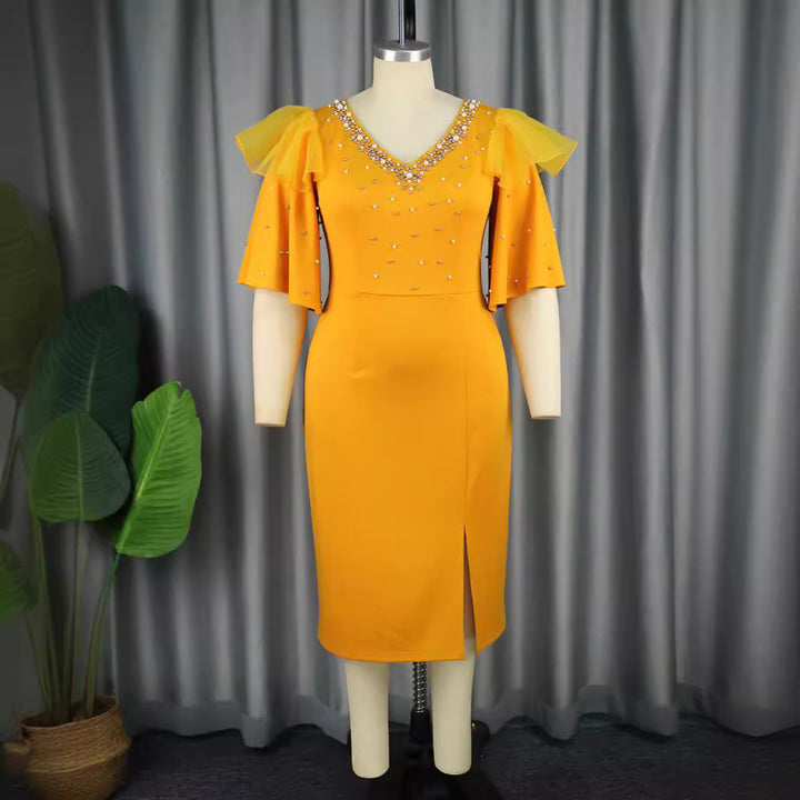 Damen Elegantes Cocktailkleid mit funkelnden Applikationen Echo Archiv