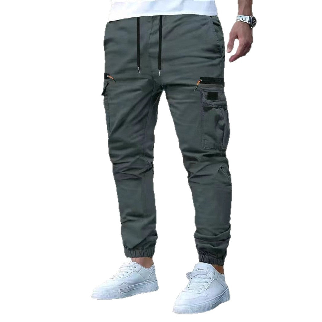 Herren Cargo-Jogginghose mit multifunktionalen Reißverschluss- und Klappentaschen, elastischem Bund & Bündchen Echo Archiv