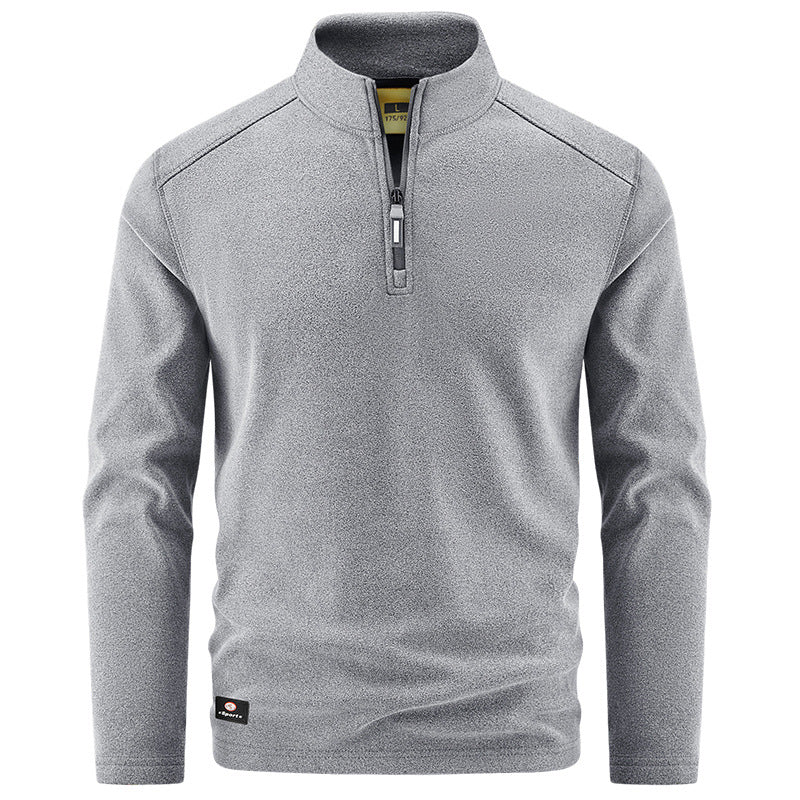 Herren Thermo‑Fleecepullover mit kurzem Reißverschluss und Stehkragen Echo Archiv