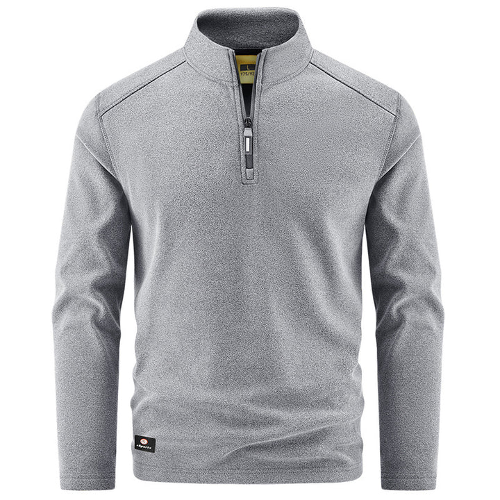 Herren Thermo‑Fleecepullover mit kurzem Reißverschluss und Stehkragen Echo Archiv