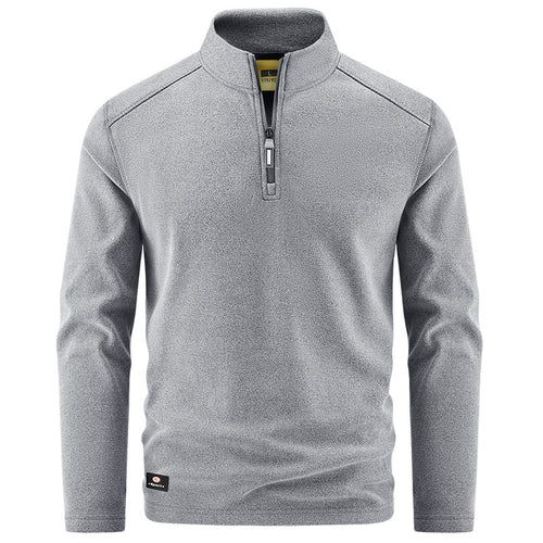 Herren Thermo‑Fleecepullover mit kurzem Reißverschluss und Stehkragen Echo Archiv