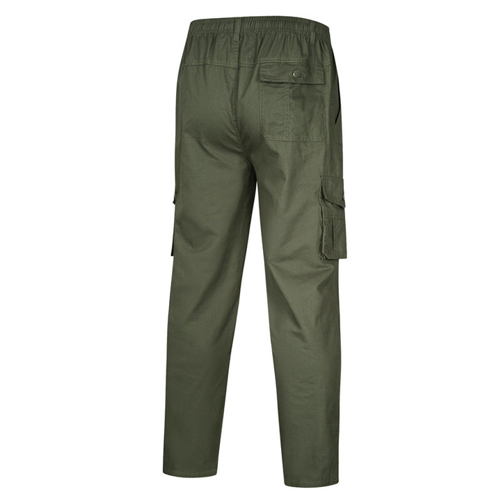 Herren locker sitzende Cargo‑Hose mit elastischem Bund und Mehrfach‑Taschen Echo Archiv
