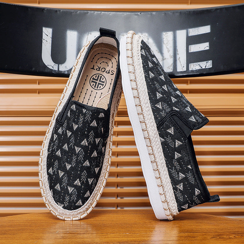 Damen Modische Slip-On Schuhe mit buntem Muster – Lioré