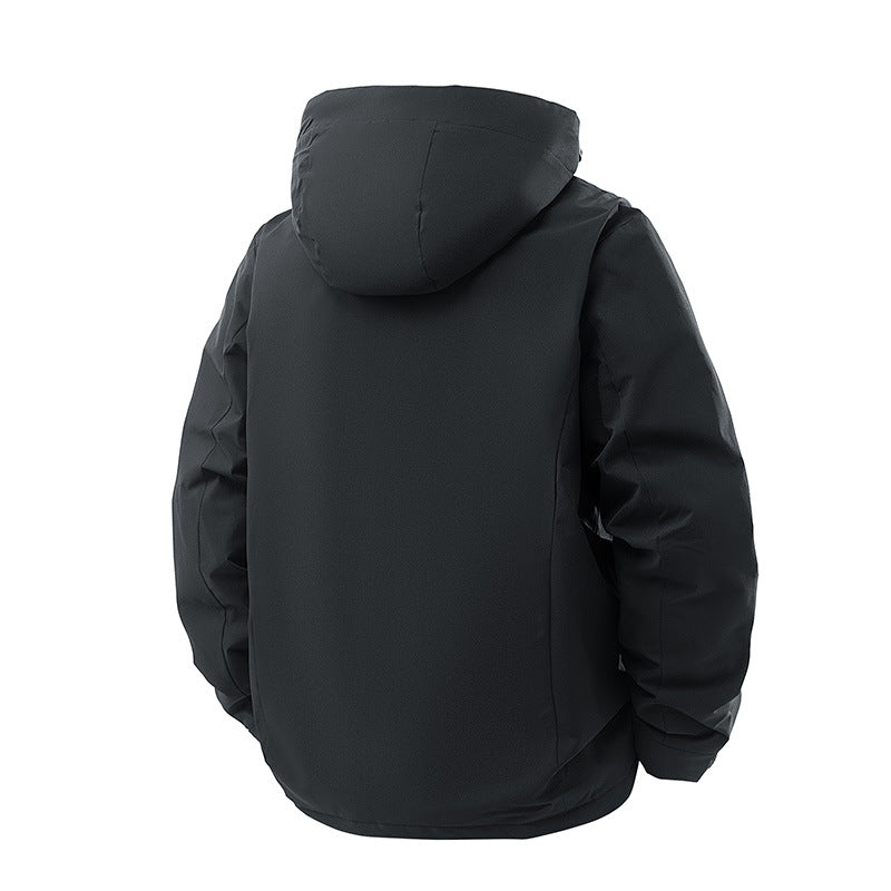 Herren Kapuzen-Parka mit technischer Wetterschutzmembran, isolierter Steppfüllung und Utility-Taschen Echo Archiv
