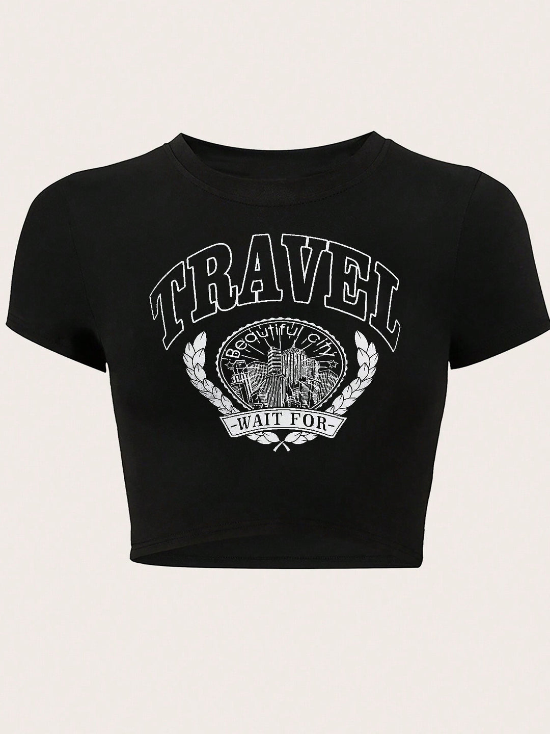 Damen T-Shirt mit funkelndem Discokugel-Motiv und zeitgemäßem Schleifendetail Echo Archiv