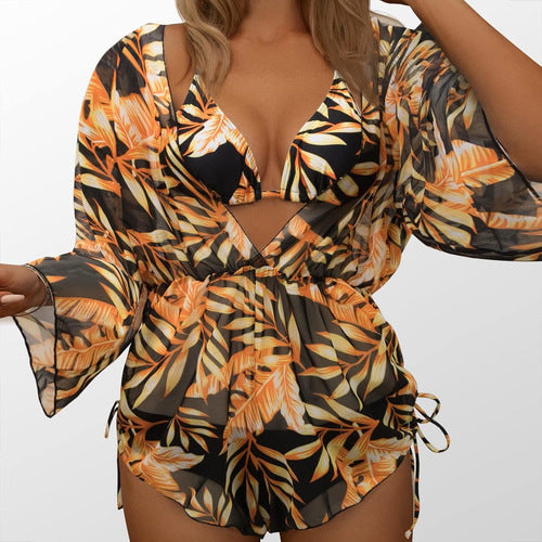 Damen Romper mit floralem Cut-Out Design Echo Archiv
