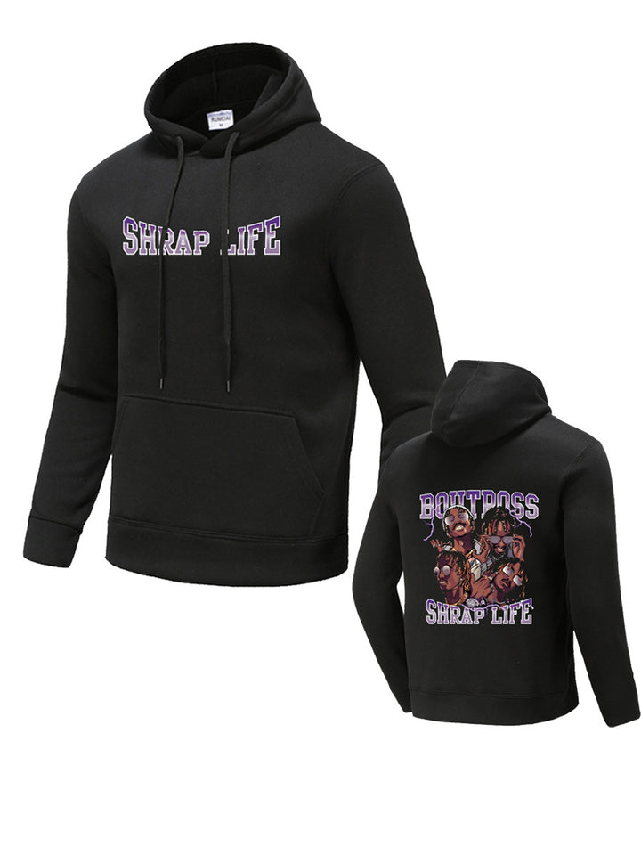 Herren Kapuzenpullover mit kreativem Druckdesign Echoarchiv