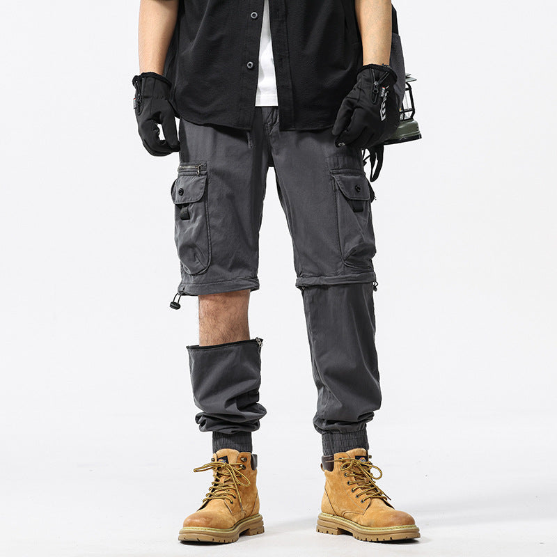 Herren Cargo-Jogginghose im Utility-Stil mit Elastikbund, Kordelzug und Multifachtaschen Echo Archiv