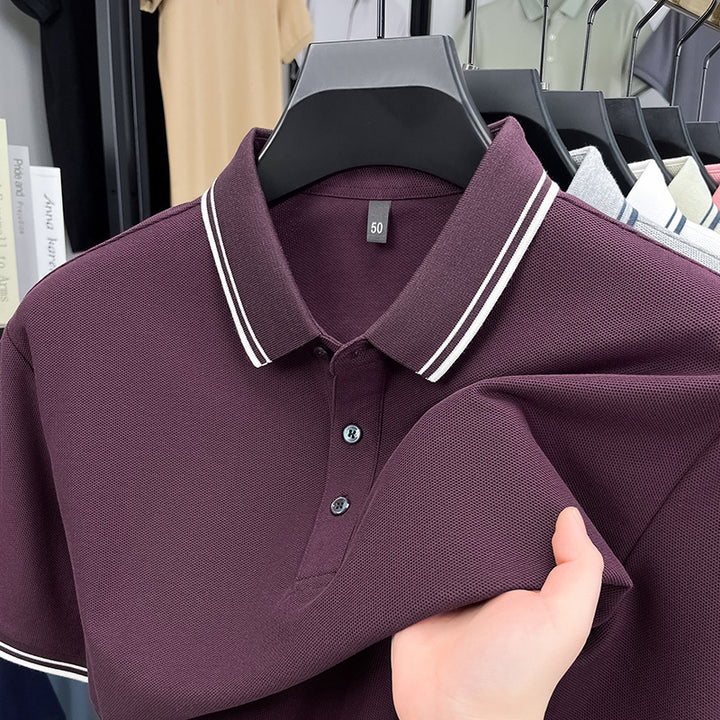 Herren sportliches Poloshirt mit strukturiertem Piqué-Stoff und modernem Kragen Echoarchiv