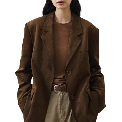 Damen Elegante und lässige Oversized Blazer Echoarchiv