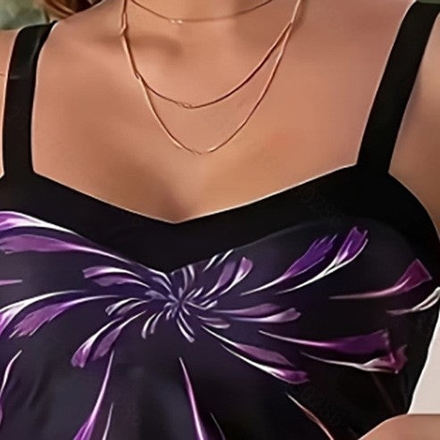 Damen Strandkleid mit modischem A-Linien-Schnitt und verstellbaren Trägern Echo Archiv