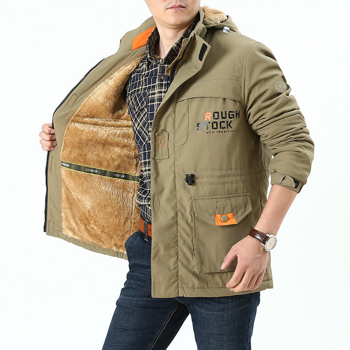 Herren Praktische Übergangsjacke mit mehreren Taschen Echo Archiv