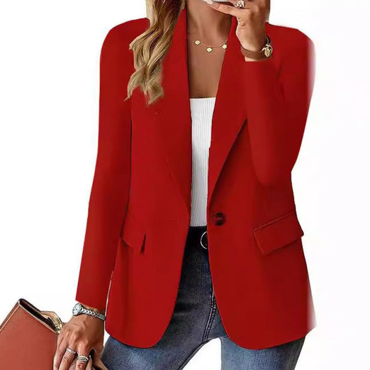 Damen Moderner Tailored Blazer mit elegante Knopfdetails Echoarchiv