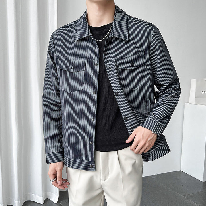 Herren Modische Übergangsjacke mit Streifen Echo Archiv