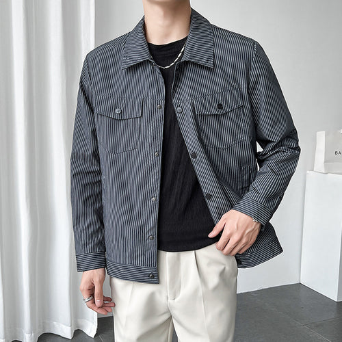 Herren Modische Übergangsjacke mit Streifen Echo Archiv