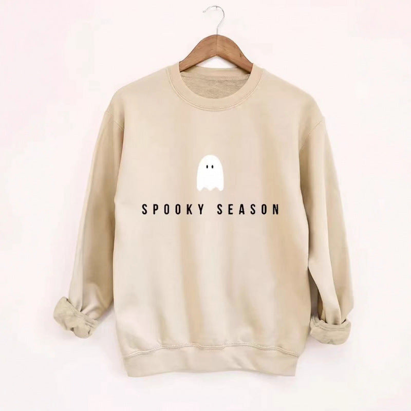 Unisex nan lässiges Halloween Sweatshirt mit Gespenst-Print und Oversize-Schnitt Echo Archiv