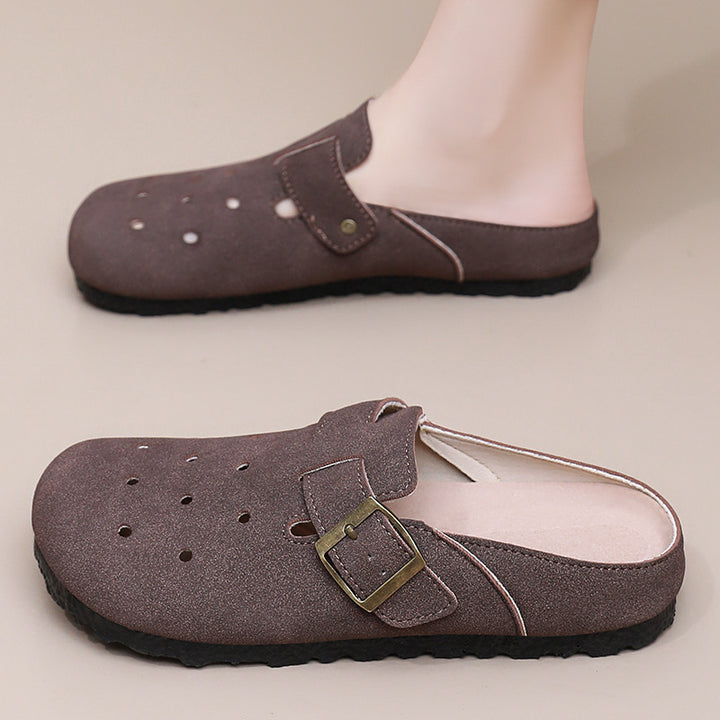 Damen nan lässiger Clog-Slipper mit verstellbarer Schnalle und ergonomischem Komfortfußbett Echo Archiv