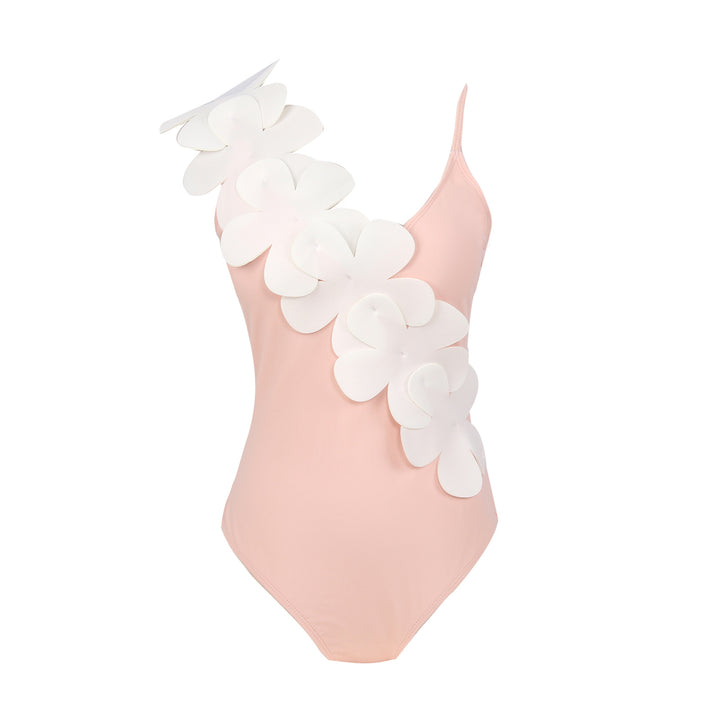 Damen Eleganter Einteiler Badeanzug mit floralem 3D-Design Echo Archiv