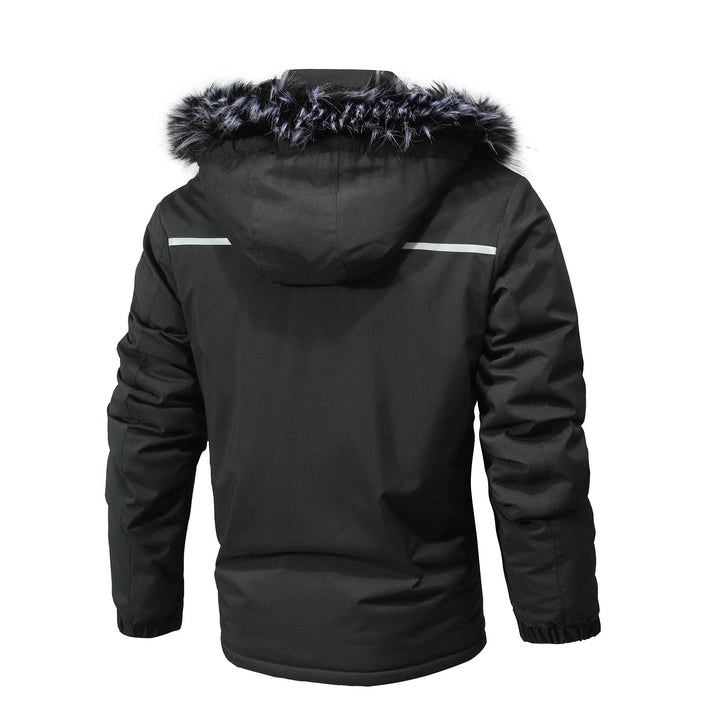 Herren Arctic-Parka mit abnehmbarer Kunstfellkapuze und verstärkten Utility-Taschen Echoarchiv
