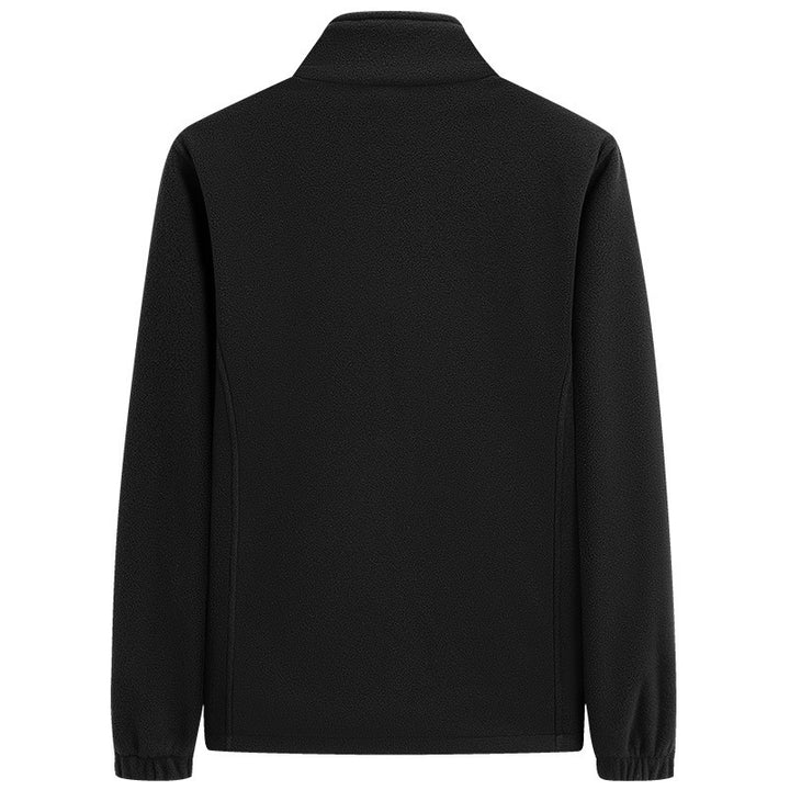 Herren klassische leichte Fleece-Zipjacke mit Stehkragen und Eingrifftaschen – Taviero