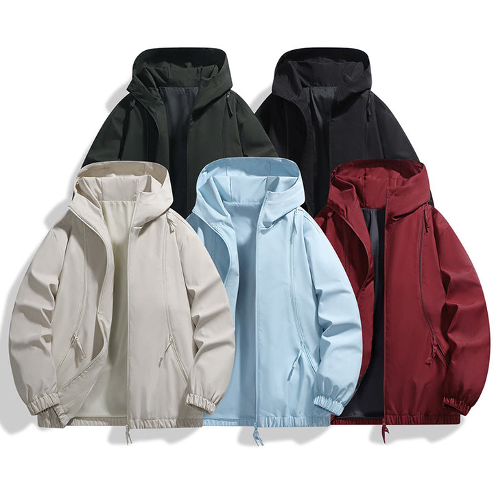Herren Leichte Kapuzenjacke mit elastischen Bündchen – Taviero