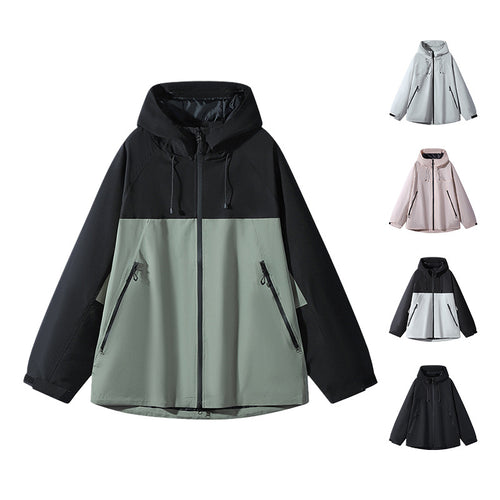 Herren Zweilagige Colorblock-Softshell-Kapuzenjacke im Urban‑Outdoor‑Cut Echo Archiv