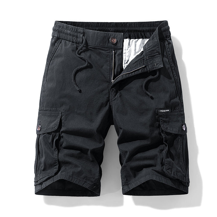Herren Cargo-Shorts im lässigen Outdoor-Stil mit vielseitigen Taschen und elastischem Bund Echoarchiv