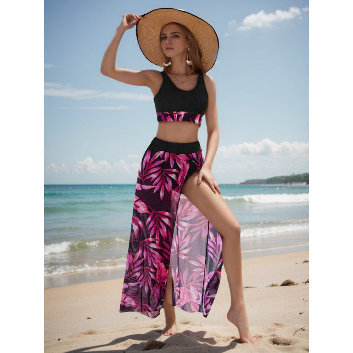 Damen Strandkleid mit modischem Hochschnitt und funktionalem Wickel-Design Echo Archiv