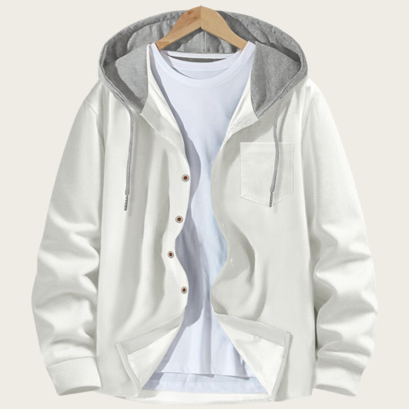 Herren Freizeitjacke mit abnehmbarer Kapuze und praktischen Taschen Echoarchiv