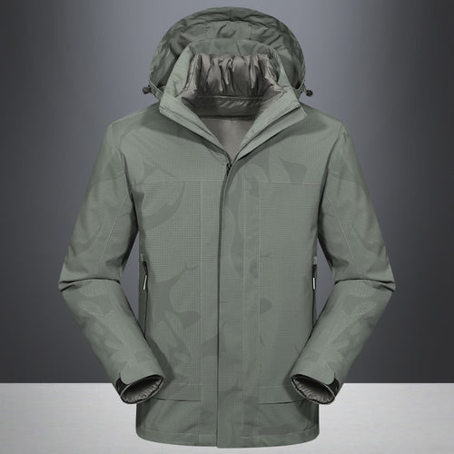 Herren Wasserdichte Outdoorjacke mit Kapuze und atmungsaktivem Ripstop-Material Echo Archiv